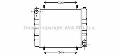 AVA QUALITY COOLING au2103 -  Радиатор, охлаждение двигателя